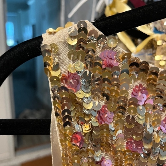 Mac Duggal 93645 Sequin Sleeveless High Neck Gold - Picture 10 of 13